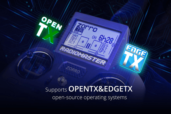 RadioMaster Zorro supports OpenTX and EdgeTX