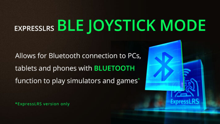BLE Joystick mode on TX12 Mark II lets you wirelessly connect to a pc, tablet of phone by using Bluetooth 